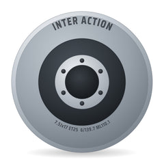 Inter Action Kargin 6 gloss black/polished Felge 7.5x17 Zoll ET25 LK 6x139.7 ML110.1