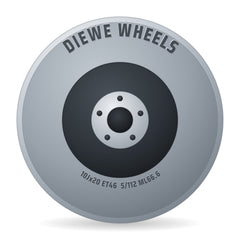 Diewe Wheels Neve Black Diamond Felge 10x20 Zoll ET46 LK 5x112 ML66.6