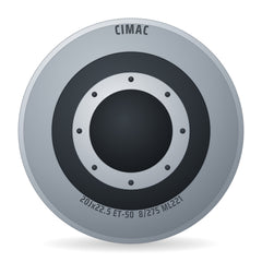 Cimac Stahlfelge 20.00x22.5 Zoll 8/275/221 ET-50 A225209019 Silber RAL9006