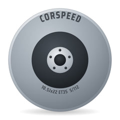 Corspeed Atmos higloss-black Felge 10.5x22 Zoll ET35 LK 5x112