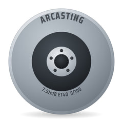 Arcasting Victoria Black Polished Felge 7.5x18 Zoll ET40 LK 5x100