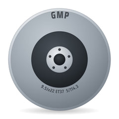 GMP Sparta black glossy Felge 9.5x22 Zoll ET37 LK 5x114.3