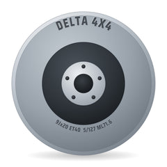 DELTA 4x4 Lander12 schwarz pure matt Felge 9x20 Zoll ET40 LK 5x127 ML71.6