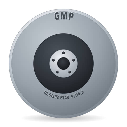 GMP Sparta anthracite matt diamond Felge 10.5x22 Zoll ET43 LK 5x114.3