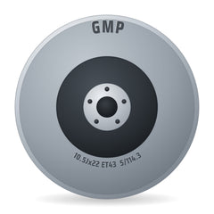 GMP Sparta anthracite matt diamond Felge 10.5x22 Zoll ET43 LK 5x114.3