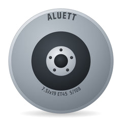 Aluett 89 Silber Felge 7.5x19 Zoll ET45 LK 5x108