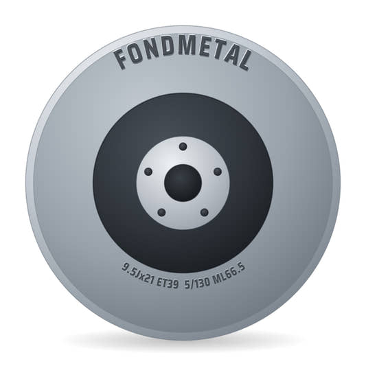 Fondmetal Taara glossy black Alufelge 9.5x21 Zoll ET39 LK 5x130 ML66.5