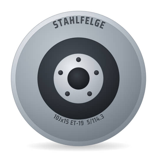 Stahlfelge GT Chrome Classic Felge 10x15 Zoll ET-19 LK 5x114.3