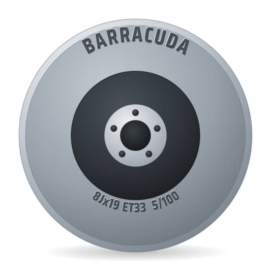 Barracuda Summa matt bronze Felge 8x19 Zoll ET33 LK 5x100