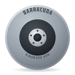 Barracuda Dragoon silver Felge 8.5x20 Zoll ET33 LK 5x112