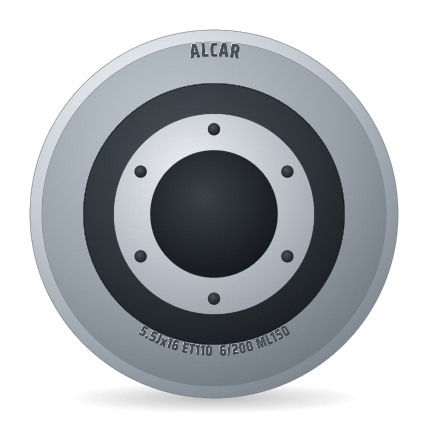 Alcar 6733 Stahlfelge 5.5x16 Zoll ET110 LK 6x200 ML150