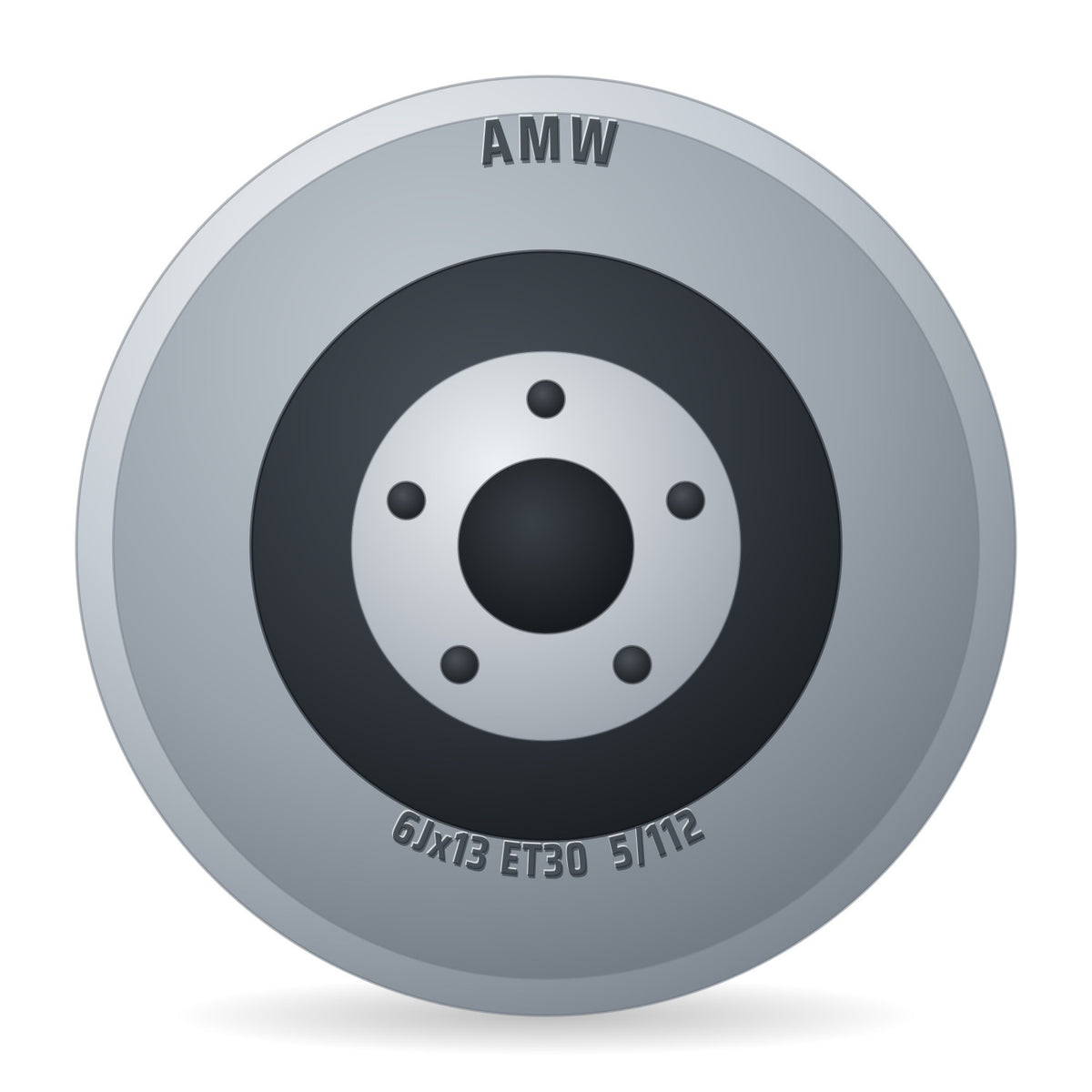 AMW 5/67/112 Piano-black WCC034 Felge 6x13 Zoll ET30 LK 5x112