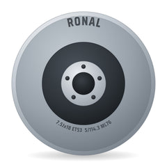 Ronal R73 REV-M rally white Alufelge 7.5x18 Zoll ET53 LK 5x114.3 ML76
