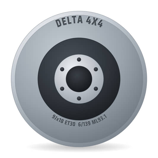 DELTA 4x4 LegacyForged 7 Flachbund Felge 9x18 Zoll ET30 LK 6x139 ML93.1