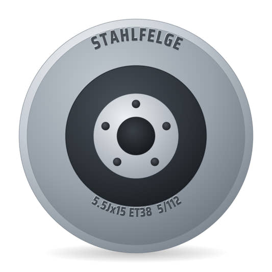 Stahlfelge 1971-79 Silber VW Classic Felge 5.5x15 Zoll ET38 LK 5x112