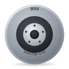 Mak Acciaio Silver Felge 6x16 Zoll ET68 LK 5x130
