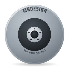 Mbdesign KV1 S grau glänzend Alufelge 10.5x21 Zoll ET18 LK 5x112 ML75