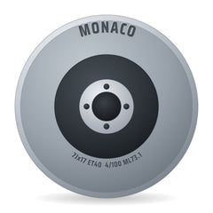 Monaco Rallye white Felge 7x17 Zoll ET40 LK 4x100 ML73.1