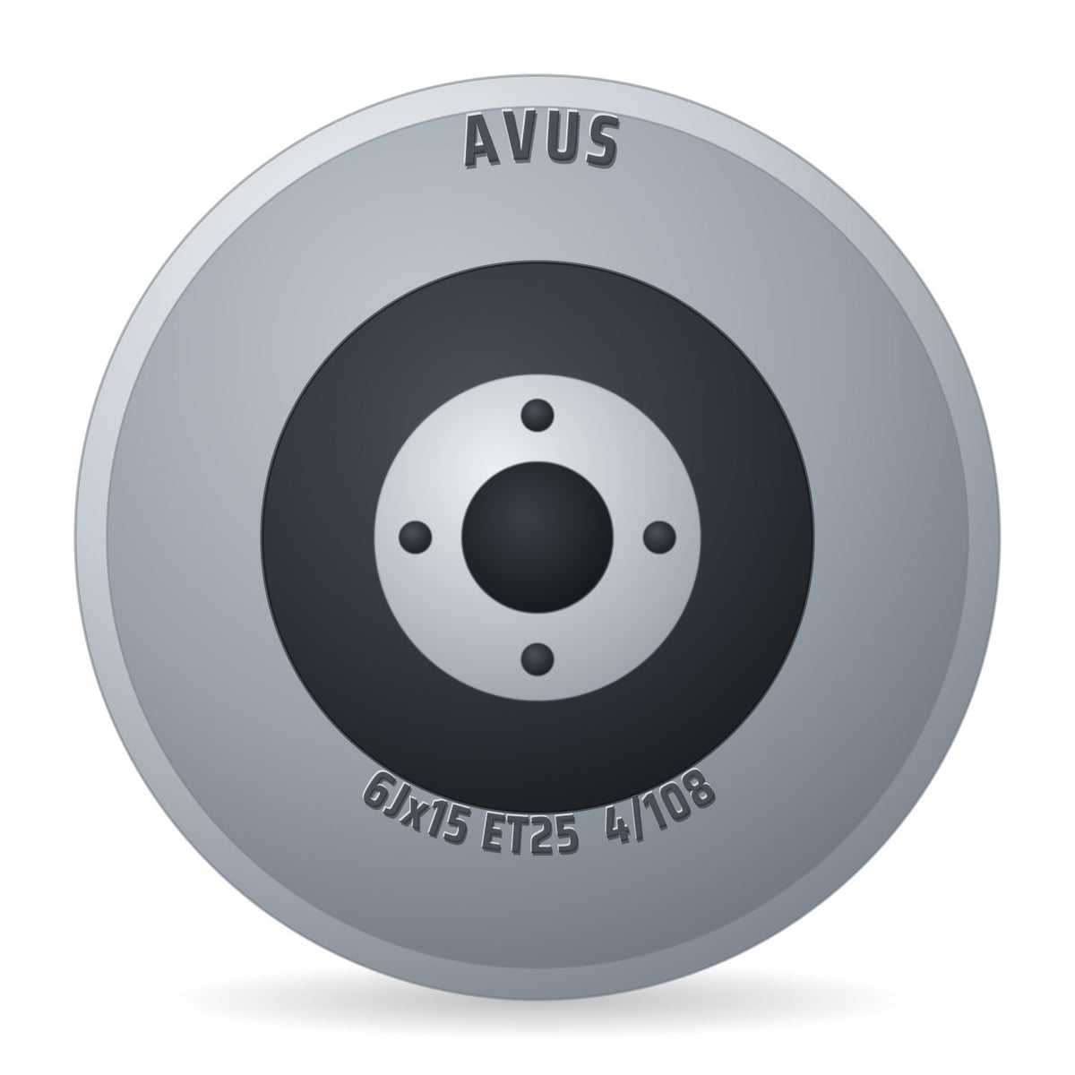 Avus AC-518 Hyper Silver Felge 6x15 Zoll ET25 LK 4x108