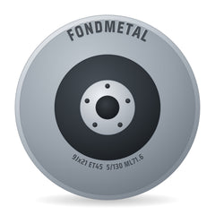 Fondmetal E-Joule glossy titanium machined Alufelge 9x21 Zoll ET45 LK 5x130 ML71.6
