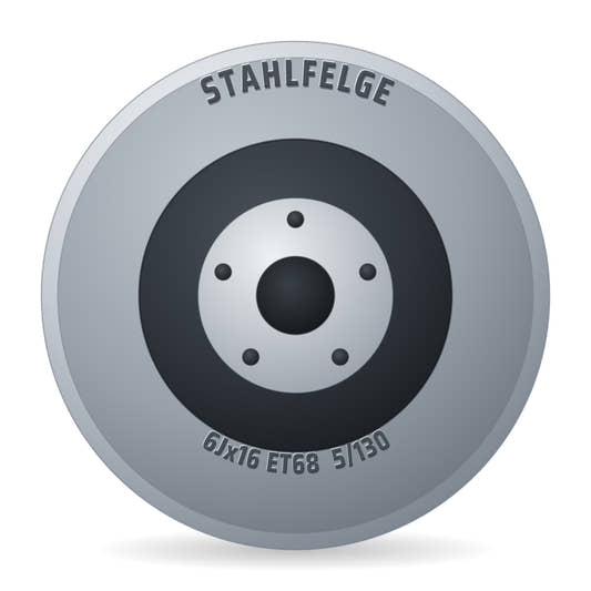 Stahlfelge 7011 163397 '' Felge 6x16 Zoll ET68 LK 5x130