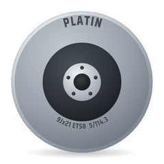 Platin P127 ID-Nr:OP42431 NEW Ioniq9 Black Glossy Lz/lk: NB:67 1 Felge 9x21 Zoll ET58 LK 5x114.3