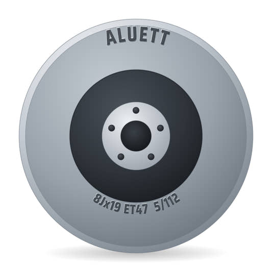 Aluett 88 Silber Felge 8x19 Zoll ET47 LK 5x112