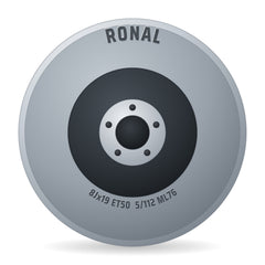 Ronal R62 Blue jetblack-matt-frontkopiert Felge 8x19 Zoll ET50 LK 5x112 ML76