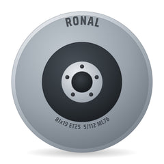 Ronal R62 Green jetblack-matt-frontkopiert Felge 8x19 Zoll ET25 LK 5x112 ML76