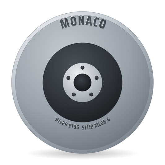 Monaco GP13 gloss black Felge 9x20 Zoll ET35 LK 5x112 ML66.6