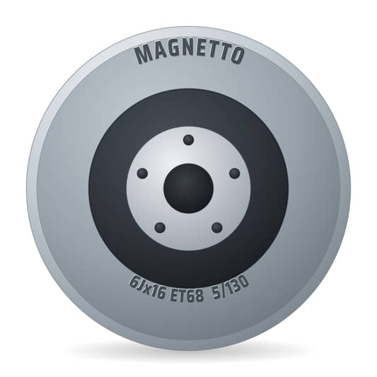 Magnetto NB78 MWD16301 Nachfolger von 16209/7011 Felge 6x16 Zoll ET68 LK 5x130