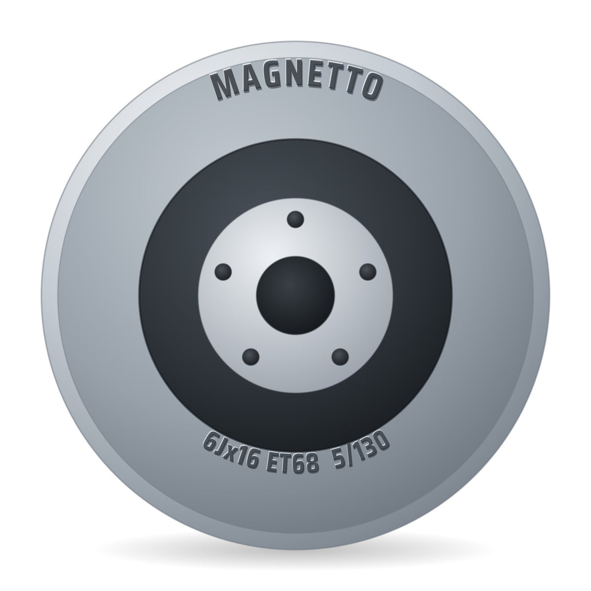 Magnetto NB78 MWD16301 Nachfolger von 16209/7011 Felge 6x16 Zoll ET68 LK 5x130