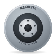Magnetto NB78 MWD16301 Nachfolger von 16209/7011 Felge 6x16 Zoll ET68 LK 5x130