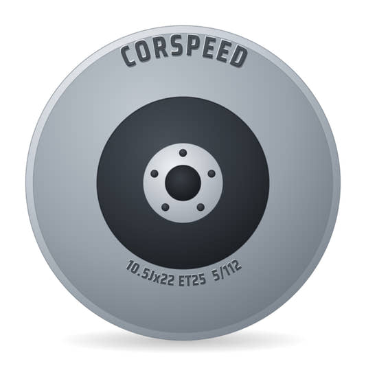 Corspeed Deville gunmetal Felge 10.5x22 Zoll ET25 LK 5x112