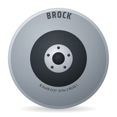 Brock LMF B41 SG Schwarz Glanz ECE 102360 69803 Felge 8.5x20 Zoll ET37 LK 5x114.3 ML66.1