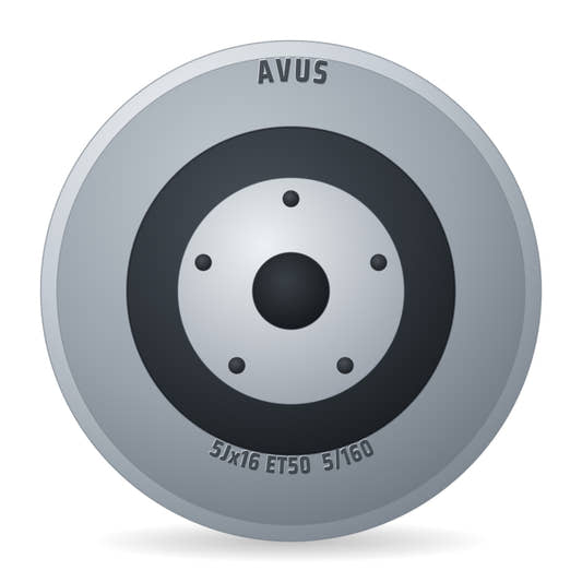 Avus 6 5xx16 NB65 1 AC-V51 Matt Anthracite Felge 6.5x16 Zoll ET50 LK 5x160
