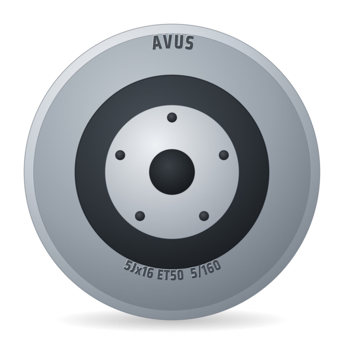 Avus 6 5xx16 NB65 1 AC-V51 Matt Anthracite Felge 6.5x16 Zoll ET50 LK 5x160