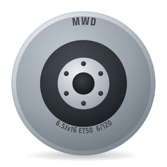 MWD NB74 6 MWD16322-6109 Felge 6.5x16 Zoll ET50 LK 6x120