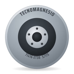 Tecnomagnesio Power 7 16 5 115 38 Matt Black Mirror Felge 7x16 Zoll ET38 LK 5x115