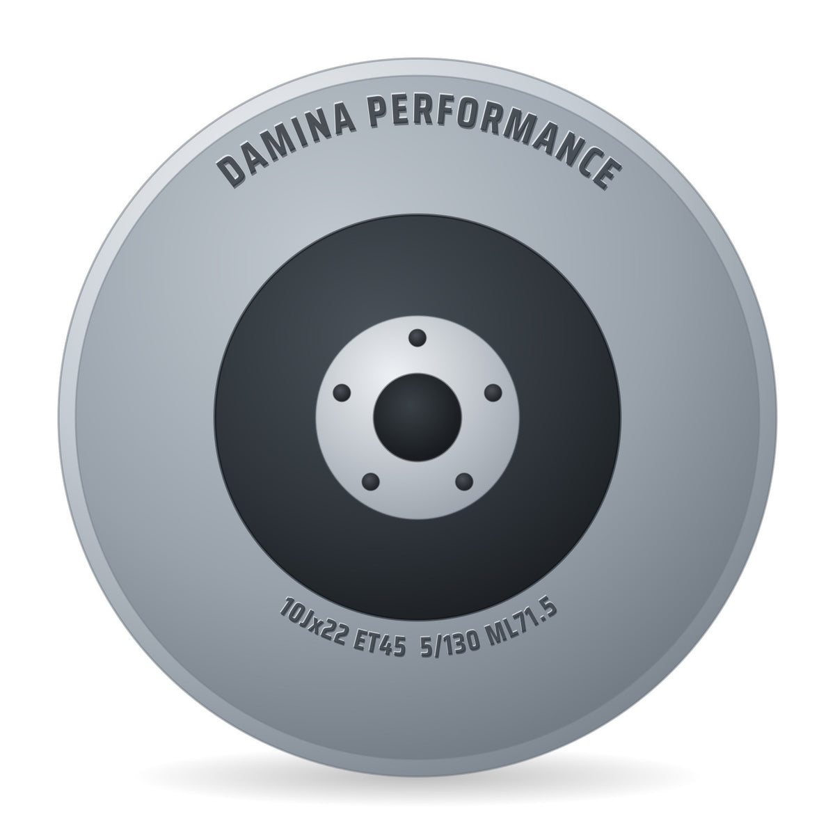 Damina Performance DM19 grey matt Alufelge 10x22 Zoll ET45 LK 5x130 ML71.5