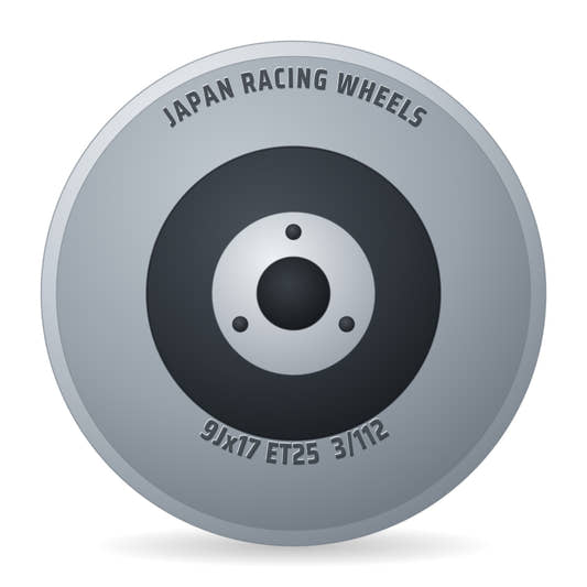Japan Racing Wheels JR10 -30 74.1 Felge 9x17 Zoll ET25 LK 3x112