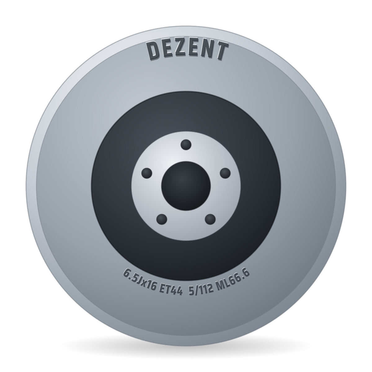 Dezent TZ 44 5/112/66.6 SI Felge 6.5x16 Zoll ET44 LK 5x112 ML66.6