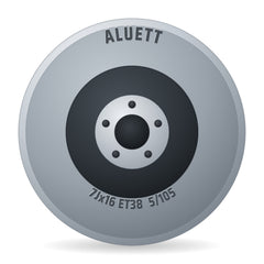 Aluett 87 Silber Felge 7x16 Zoll ET38 LK 5x105