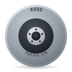 Avus AC-518 Black Felge 7x17 Zoll ET41 LK 5x98