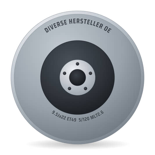 Diverse Hersteller OE Land Rover Range Rover Sport silber (DEMO) Alufelge 9.5x22 Zoll ET49 LK 5x120 ML72.6