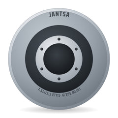 Jantsa Stahlfelge 7.50x19.5 Zoll 6/205/161 ET115 750423 zyl. 21 MZ ILV Silber RAL9006