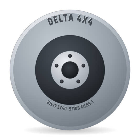 DELTA 4x4 Klassik B Black - Schwarz Matt Felge 8x17 Zoll ET40 LK 5x108 ML65.1