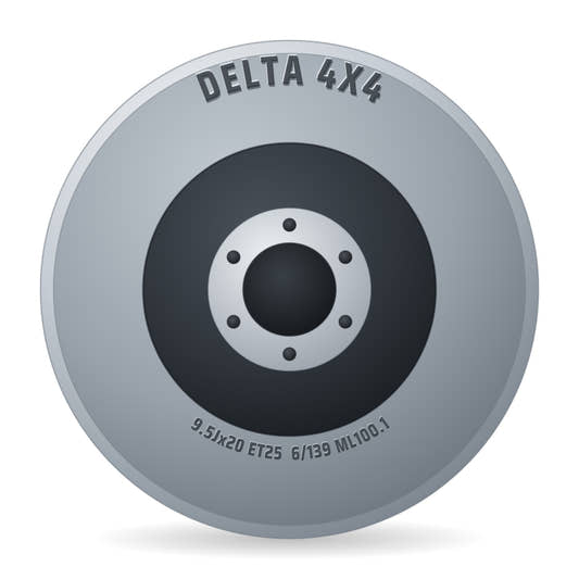 DELTA 4x4 Klassik_B 5 7 Felge 9.5x20 Zoll ET25 LK 6x139 ML100.1