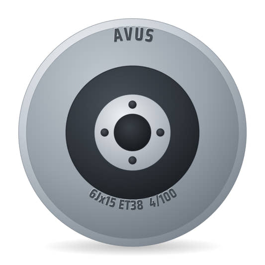 Avus AC-518 Black Polished Felge 6x15 Zoll ET38 LK 4x100
