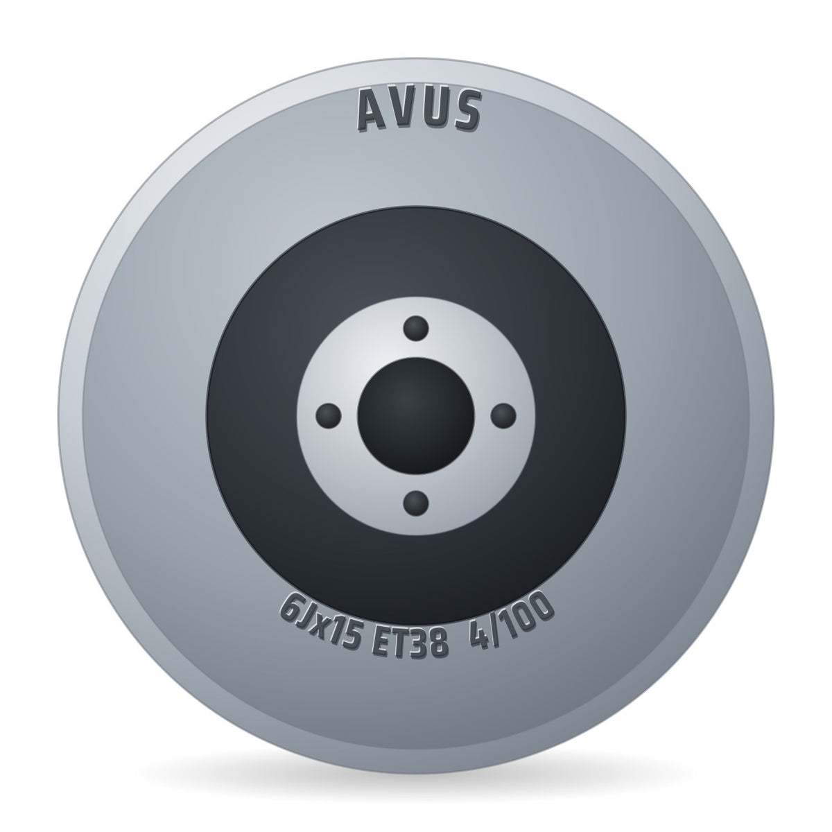 Avus AC-518 Hyper Silver Felge 6x15 Zoll ET38 LK 4x100